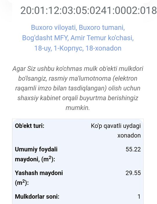 3 xonali uy tez va arzon sotiladi