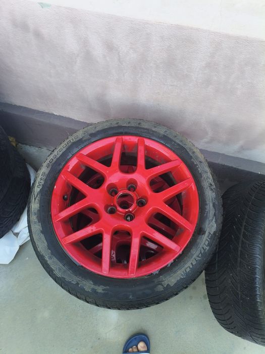 Jante golf 4 5×100 cu cauciucuri de iarna vând sau schimb cu ceva 5×112