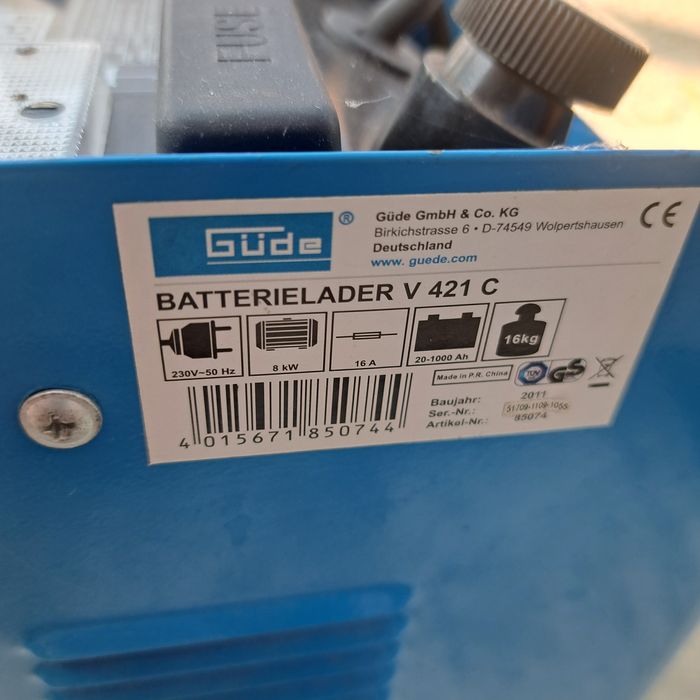 Redresor auto 12-24 V pana la 240 A model 421 C Gude Fabricat si adus din Germania perfect