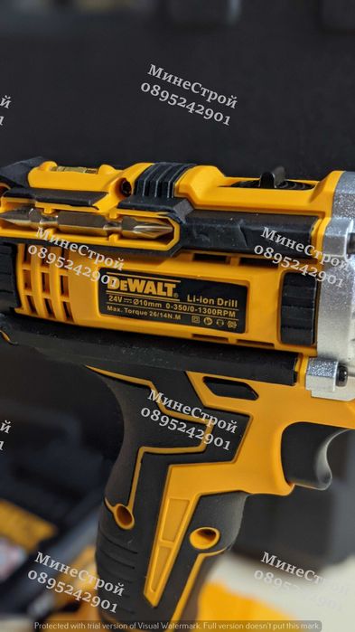 Акумулаторен ударен винтоверт DeWalt 24V 5Ah с 2 батерии Девалт