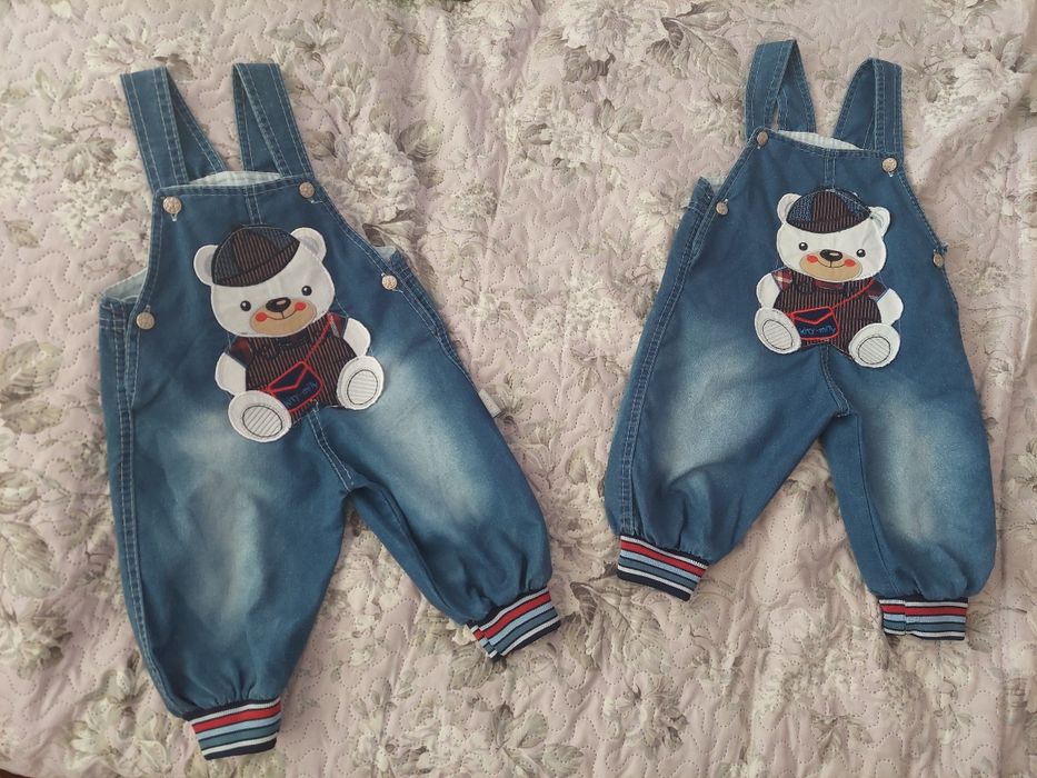 Детски дънкови гащеризони