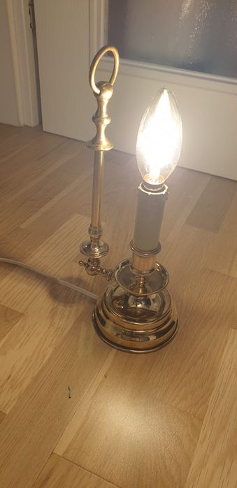 Accesoriu decorațiune lampa vintage colectie alama Belgia 1940