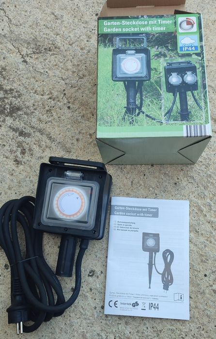 Градински контакт с таймер