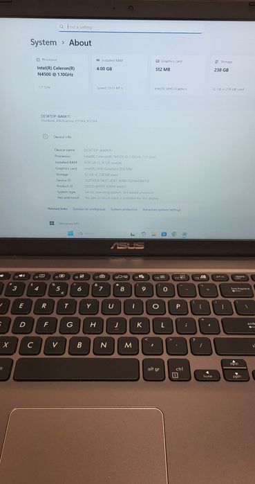 ASUS VivoBook X515KA | Intel | Windows 11 Pro | Impecabil