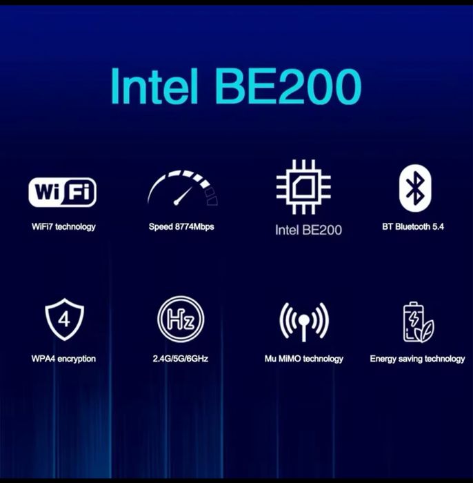 Intel 7260 HMW/ BE200 HMW / AXE3000H(AX210)