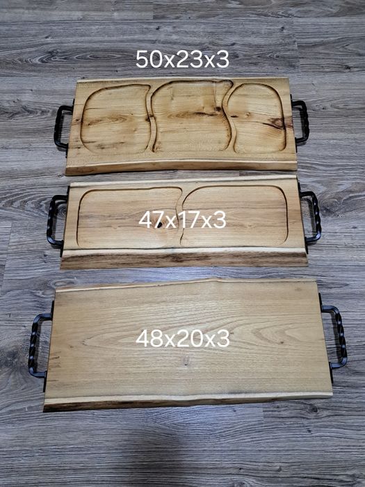 Дъски и плата  за рязане на мезета