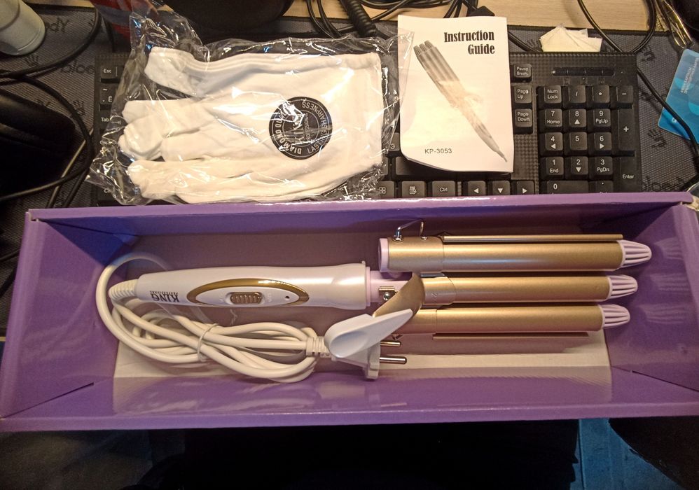 Плойка с тремя шипцами