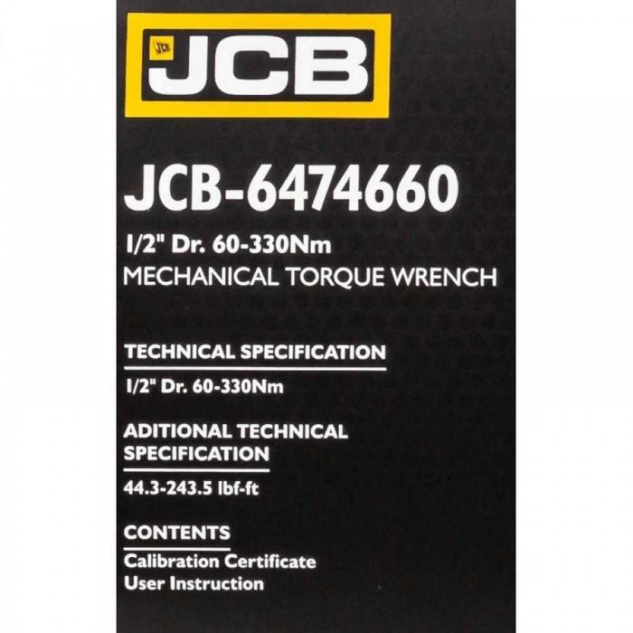 Динамометричен ключ 1/2″ ,60-330 Nm JCB
