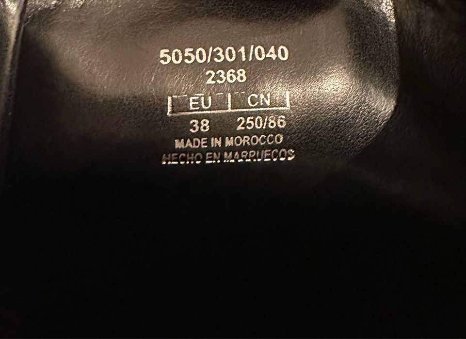 Cizme Piele ZARA cu Catarama Metalica