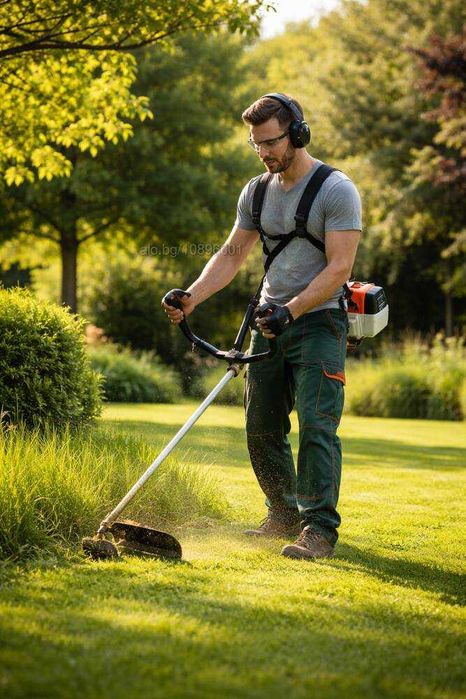 Косене на трева, почистване на парцели рязане на дървета и храсти.