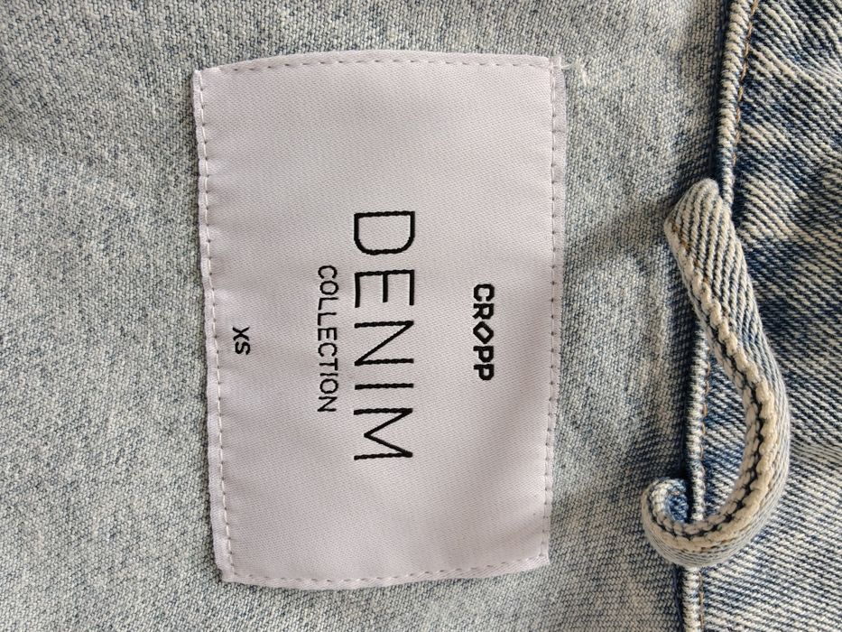 Дамско дънково яке CROPP