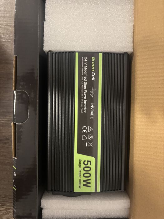 Invertor Green Cell 24V → 230V, 500W (1000W Peak)