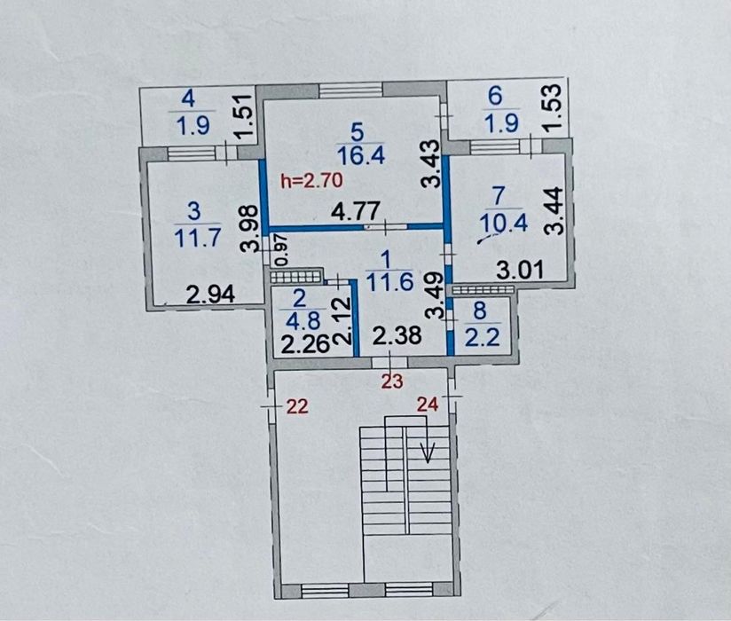 Продам 2комнатную квартиру