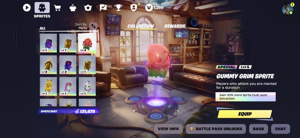 Vand Sprite Fortnite Cube sprite Gem sprite Holofoil