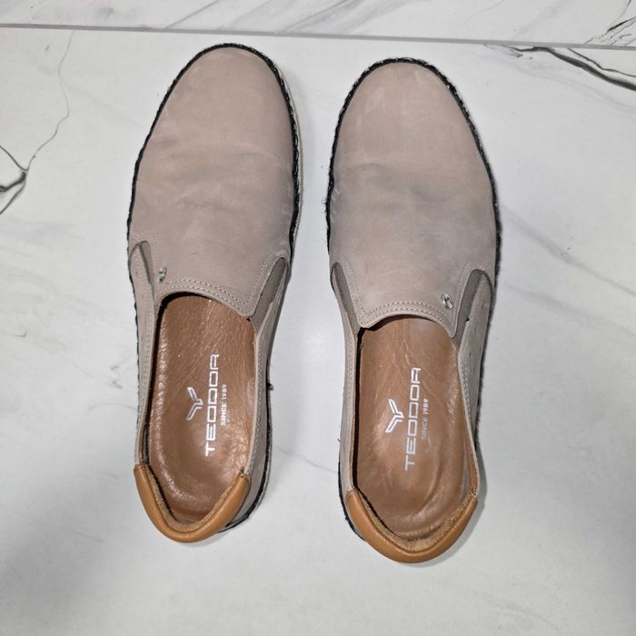 Мъжки Мокасини ТЕОДОР от Естествен Велур 42 номер