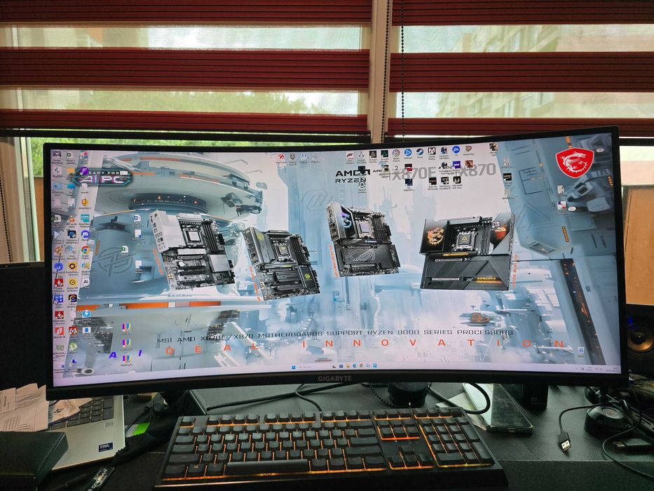 Монитор 34" GIGABYTE, 3440x1440, VA, 144 Hz