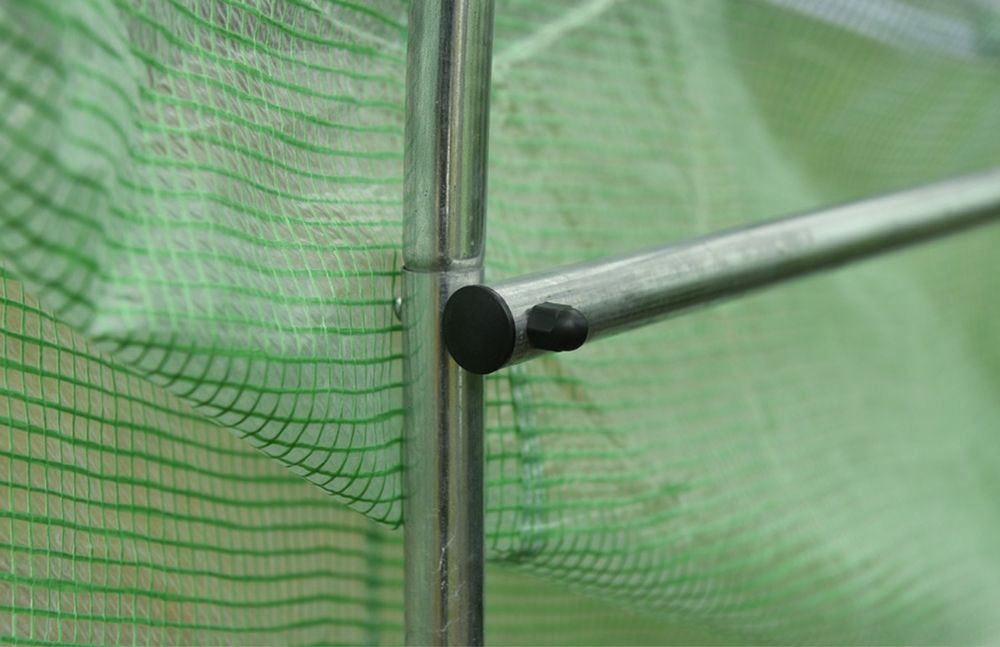 Градинска оранжерия с метална конструкция 6х3х2м, за зеленчуци, зелена