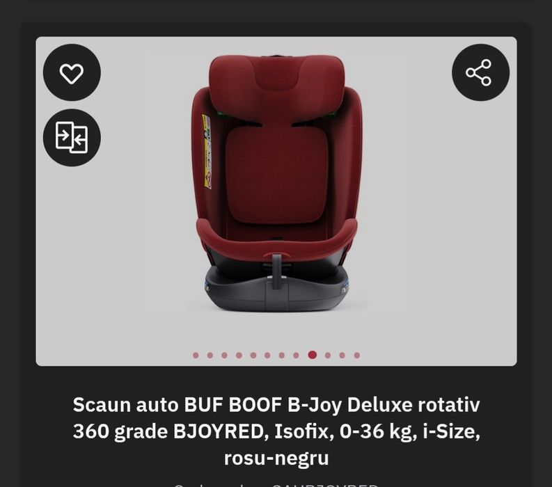 Scaun auto copii si bebe prindere isofix