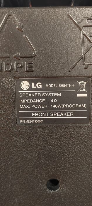 Home cinema 5.1  LG HT355SD