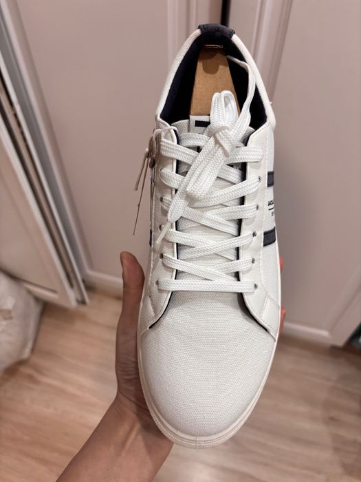Белые мужские кеды Jack&Jones