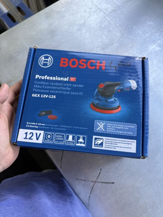 Șlefuitor Excentric Bosch Professional GEX 12V-125 Nou
