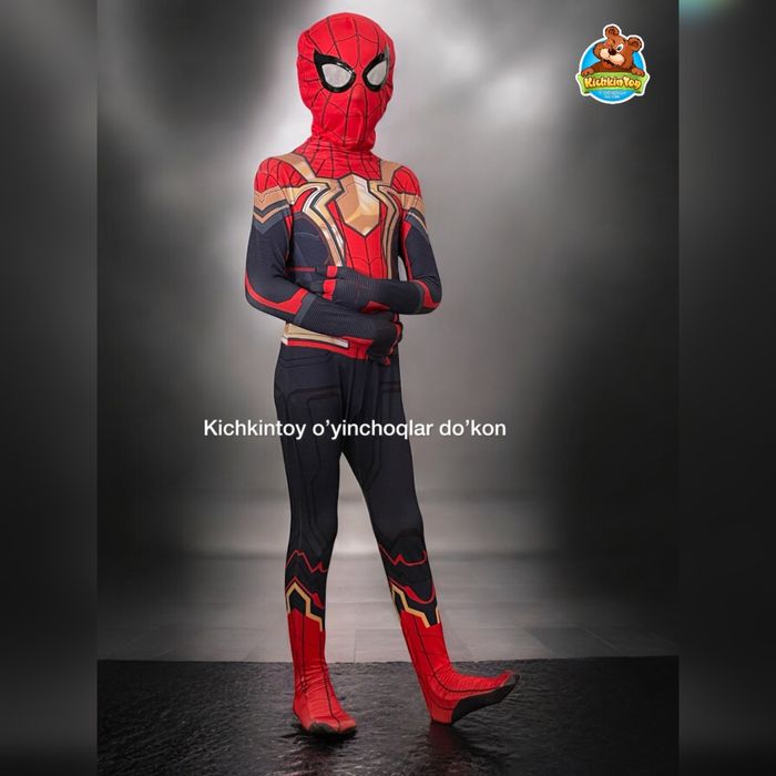 Спидер ман Человек паук костюм 100,110см O’rgimchak odam formasi