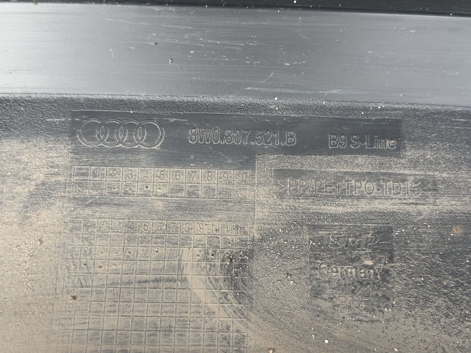 Задна броня AUDI A4 B9 S Line 8W9807511M 8W0807521B