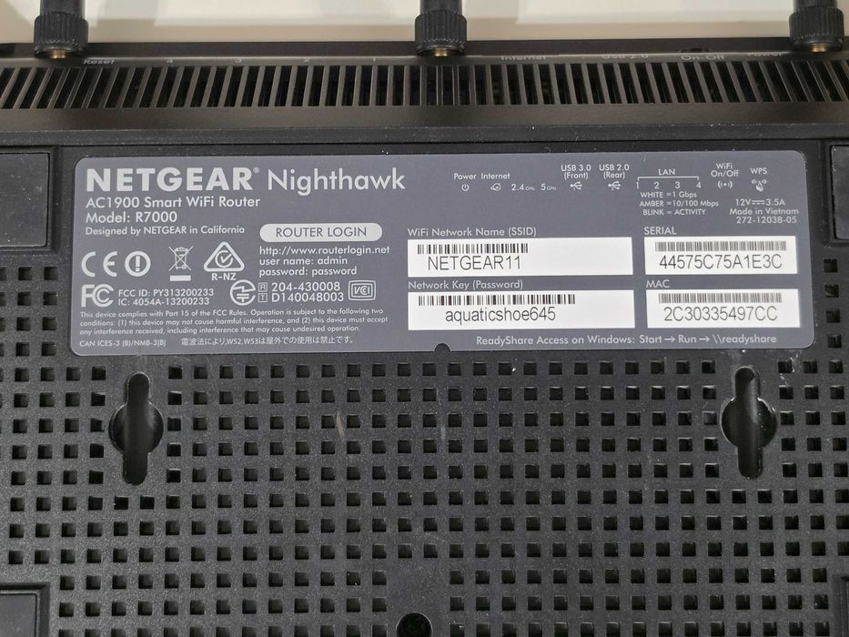 Router Netgear Nighthawk AC1900 R7000