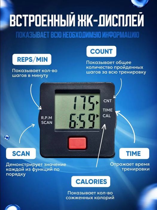 Мини велотренажер кардиотренажер для рук и ног