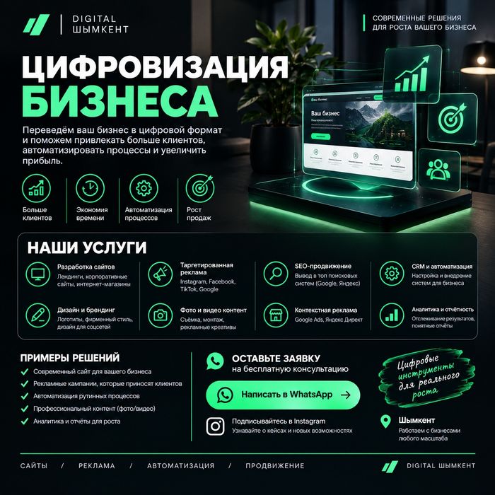 Создание сайтов, платформ, приложений