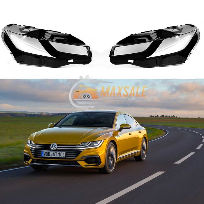 Капаци Фарове VW Arteon  2018 - 2021 г стъкла Артеон за предна броня лед