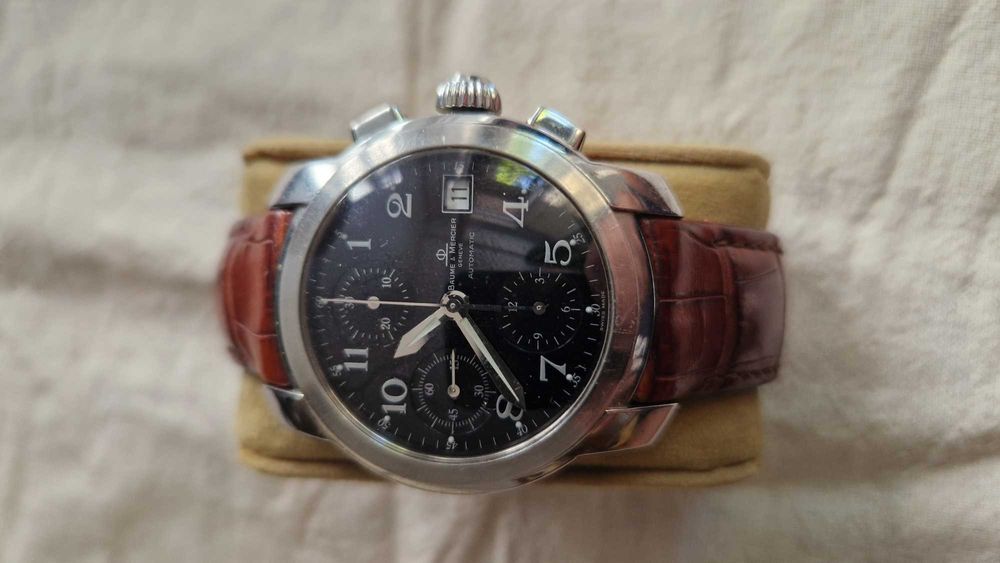 Ceas Baume Mercier automatic, cronograf, Valjoux 7750, stare f. buna