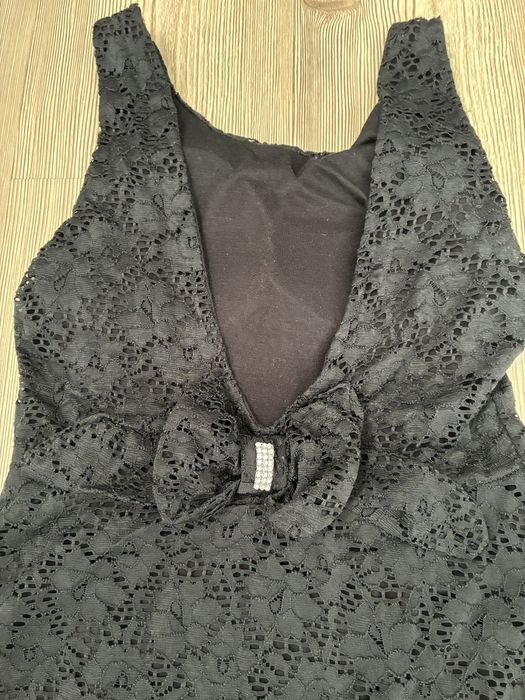 Черна кокетна рокля S/M