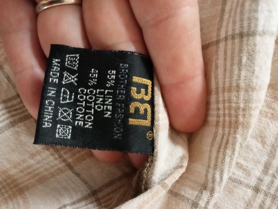 Cămașă bărbat brodata in careuri