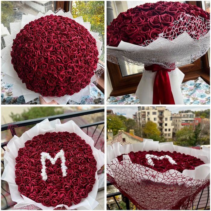 Букет от вечни рози