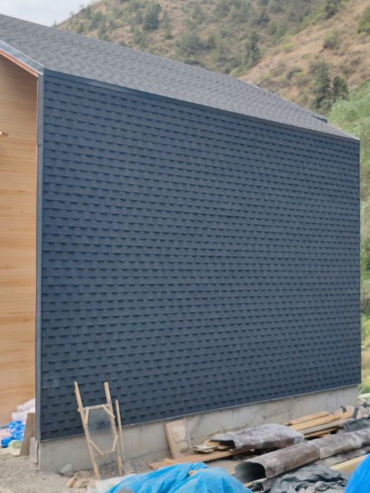 Юмшок черепица Андулин 2 слойли битум черепица. Профнасьил ва тегола