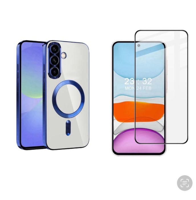 Husa Magnetica Luxury+Folie Sticla Samsung A35/A55/A36/A56/A16/A17/A07