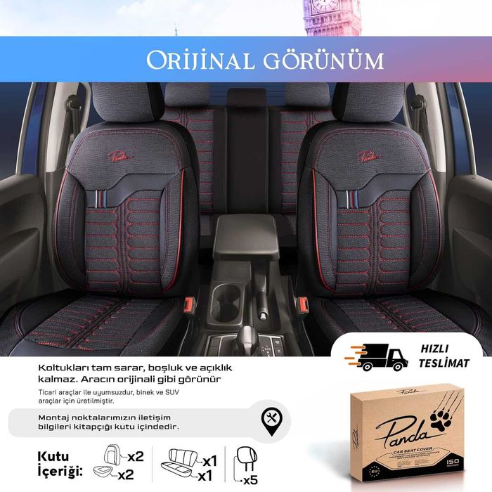 Комплект премиум тапицерия Panda Londra - различни цветове