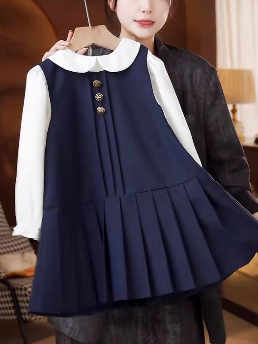 Школьный сарафан с блузкой