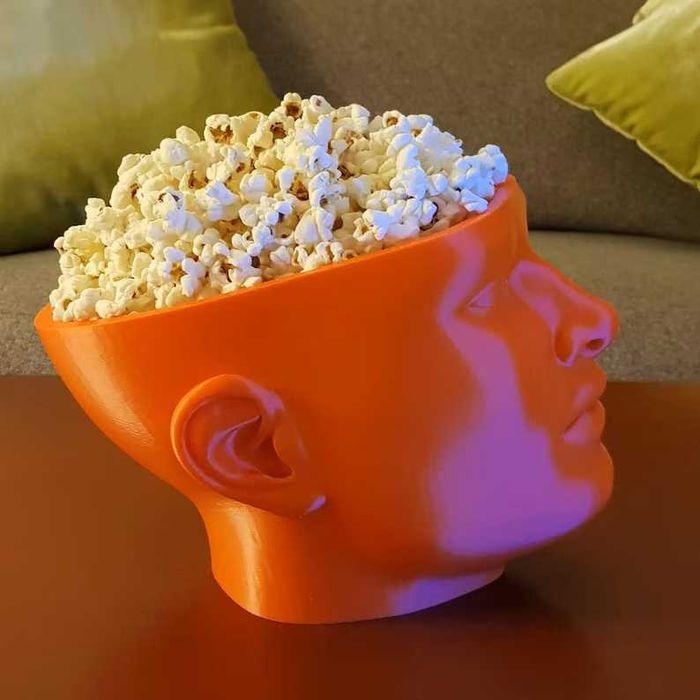 Vas 3D in forma de cap (mai am doar pe negru) Nou