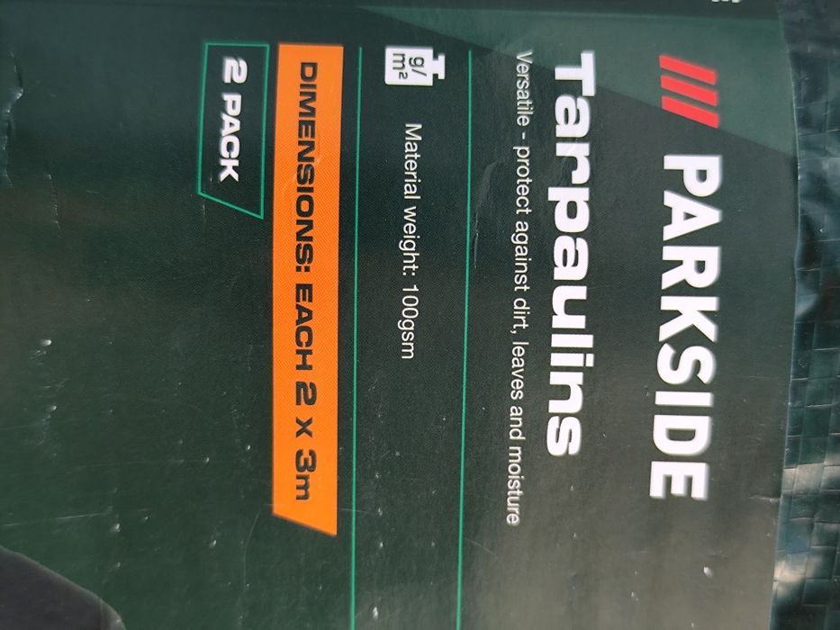Set 2 prelate  2*3m Parkside