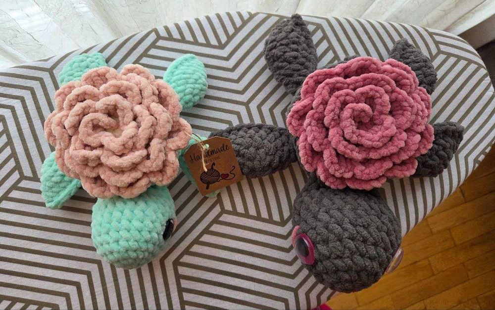 Плетени плюшени играчки, ръчна изработка