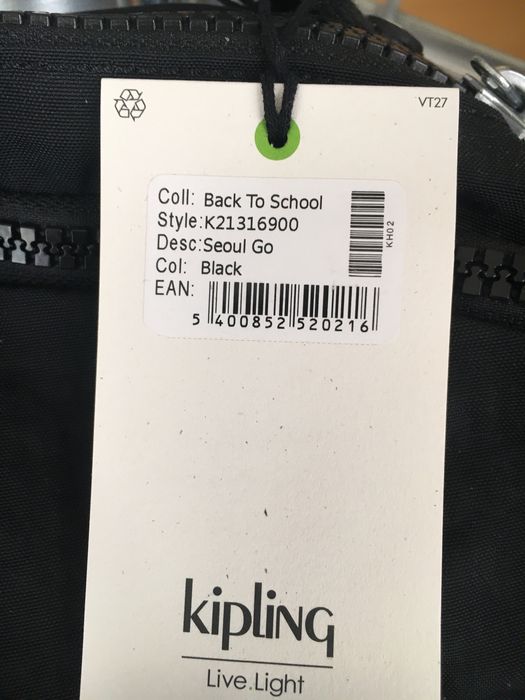 Ghiozdan Kipling negru