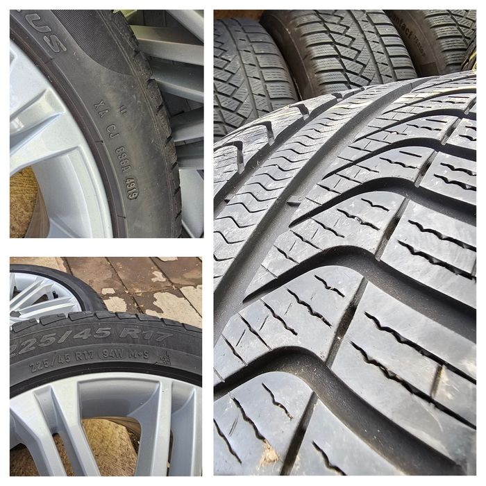 Jante aliaj 17" Skoda Octavia/Seat/Volkswagen anvelope iarna 225 45 17