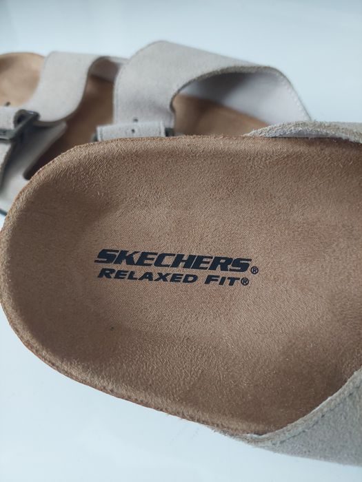 Papuci SKETCHERS Relaxed Fit 44. Piele. Noi