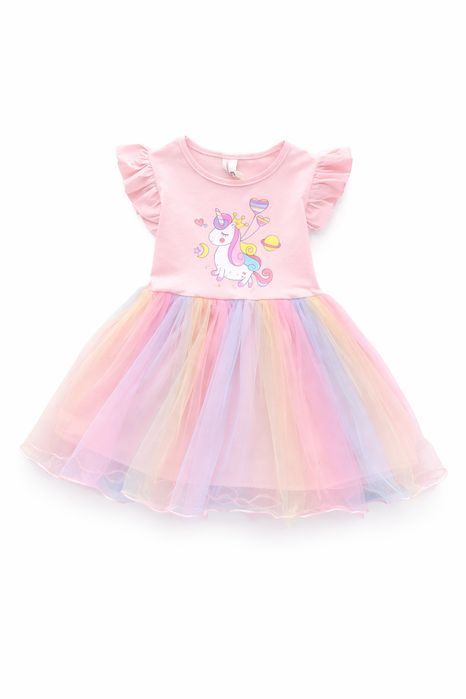 Платье с единорогом edinorogli koylak