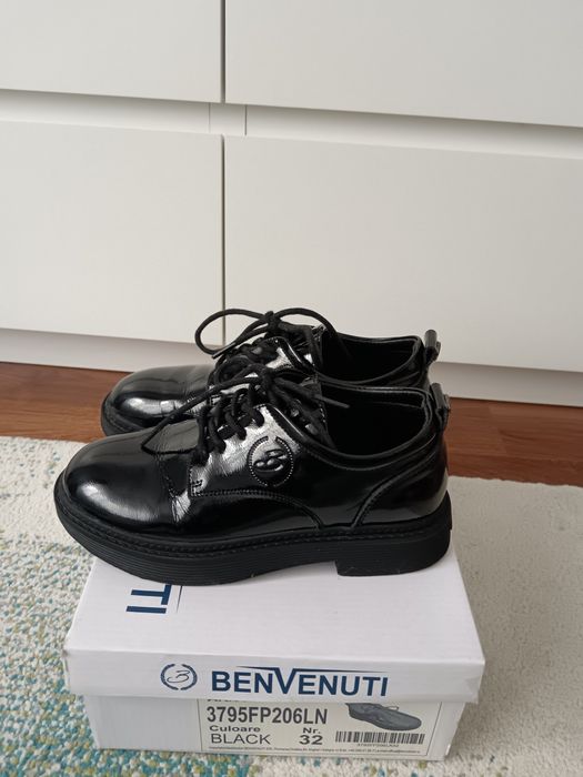 Pantofi fete piele naturala, Nr. 32