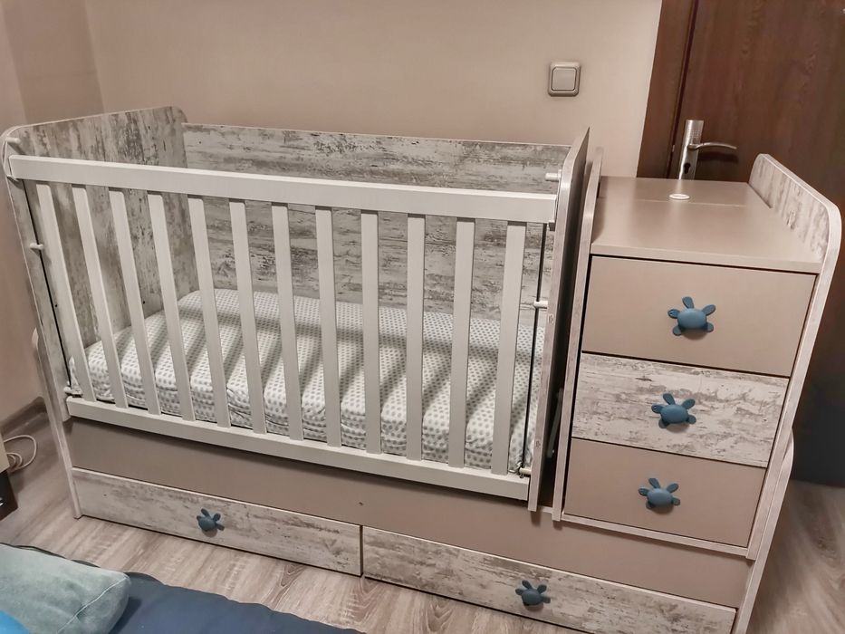 Бебешко легло люлка Флоренция 60X120 СМ кошара с матрак