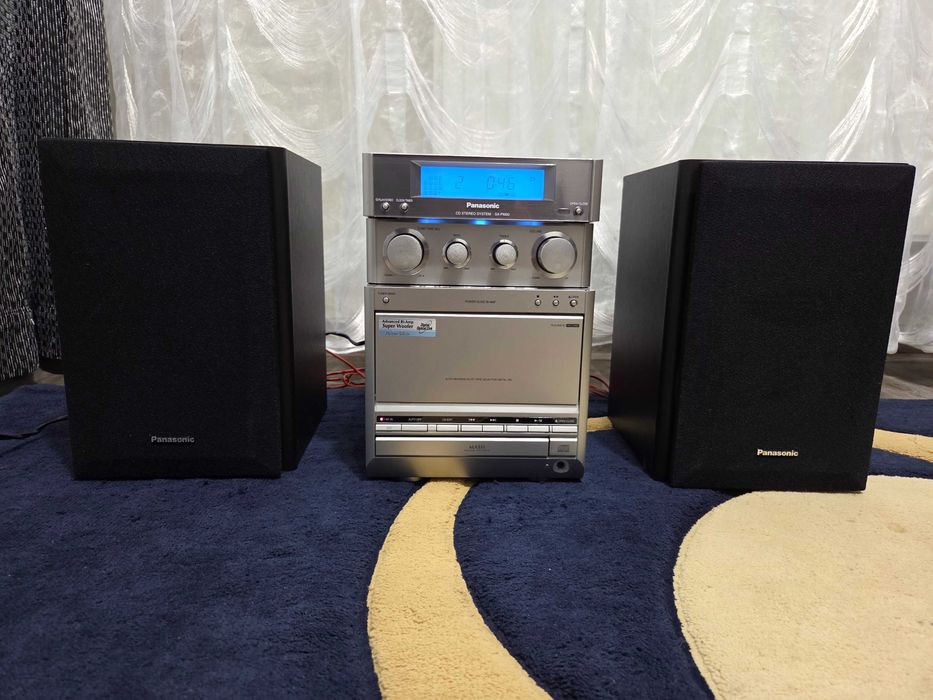 Minicombină Panasonic SA-PM20 + boxe SB-PM20, combina audio retro