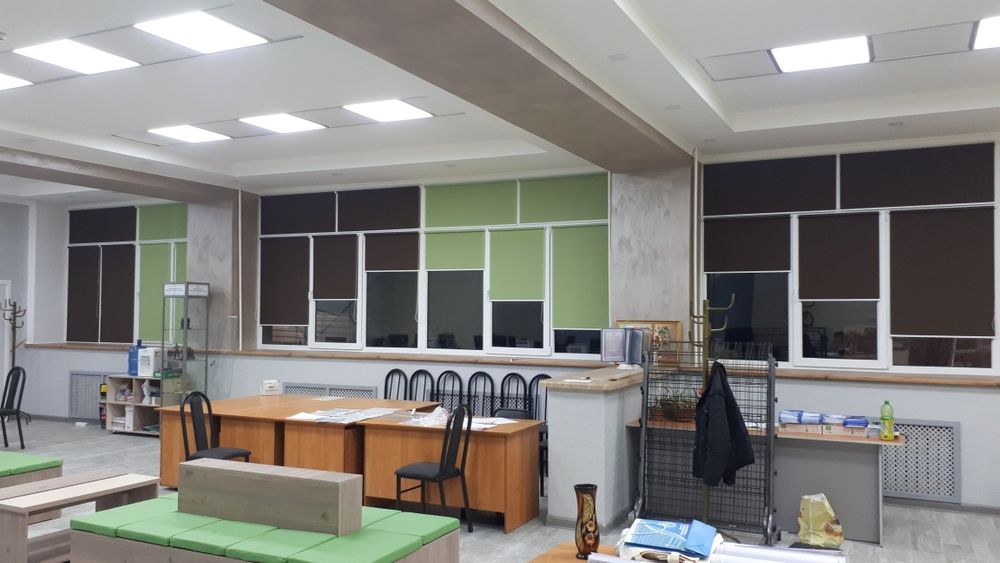 Жалюзи, Ролл шторы декор окон